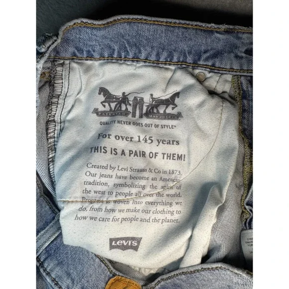 Vintage Levi's 514 S Denim Blue Jeans 32 x 32 - Picture 5 of 11